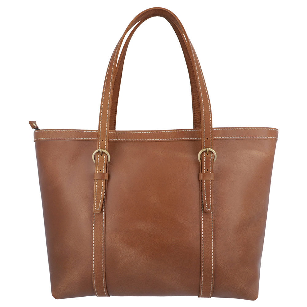 Smart Leather Tote Bag